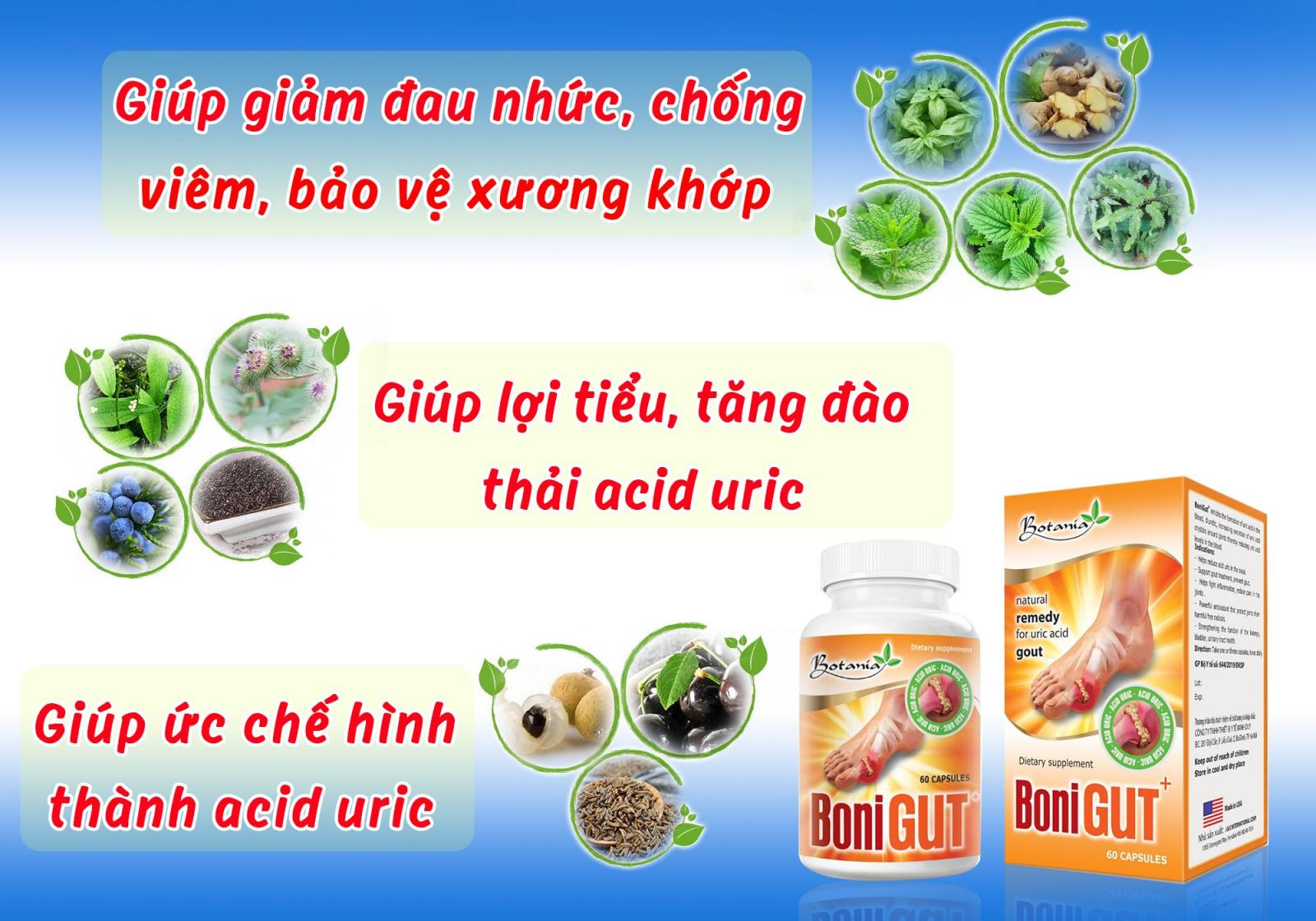 Tác dụng đột phá của sản phẩm BoniGut +